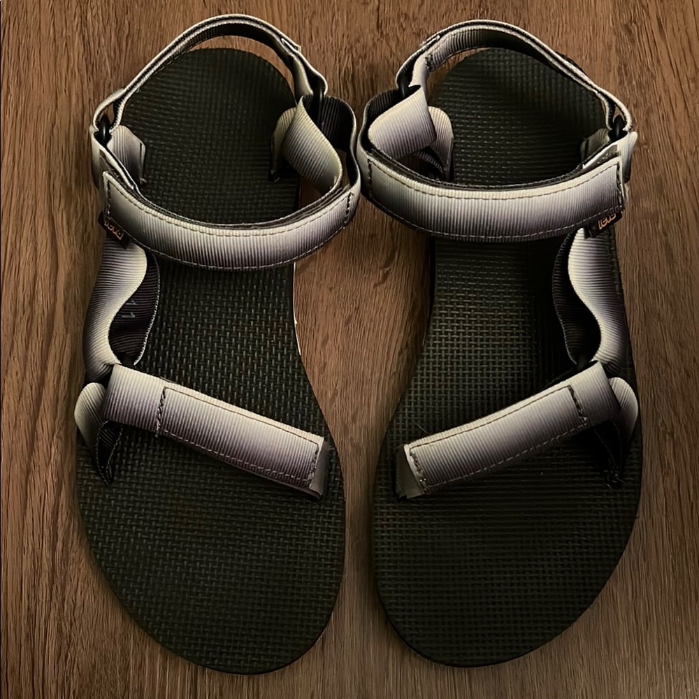TEVA Women’s Original Sandals Size 11 Black/White